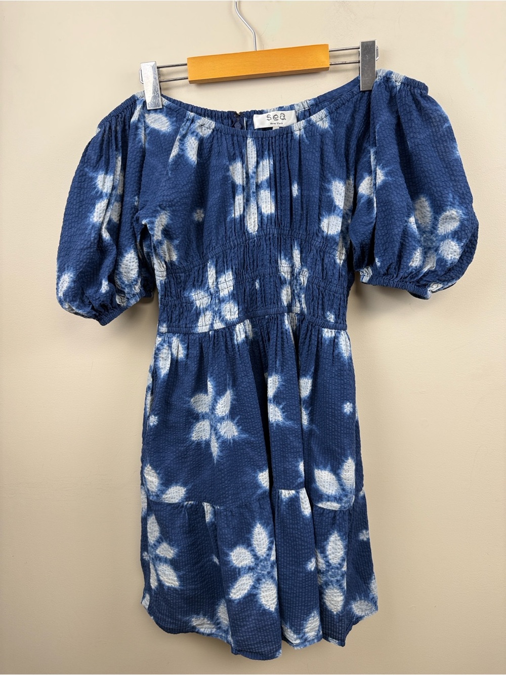 SEA NEW YORK isla print cotton mini dress - Picture 4 of 16